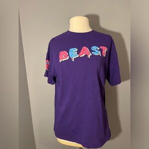 Mr. Beast Men's Graphic Tee Shirt Size Large‎ Limited Edition Purple You …